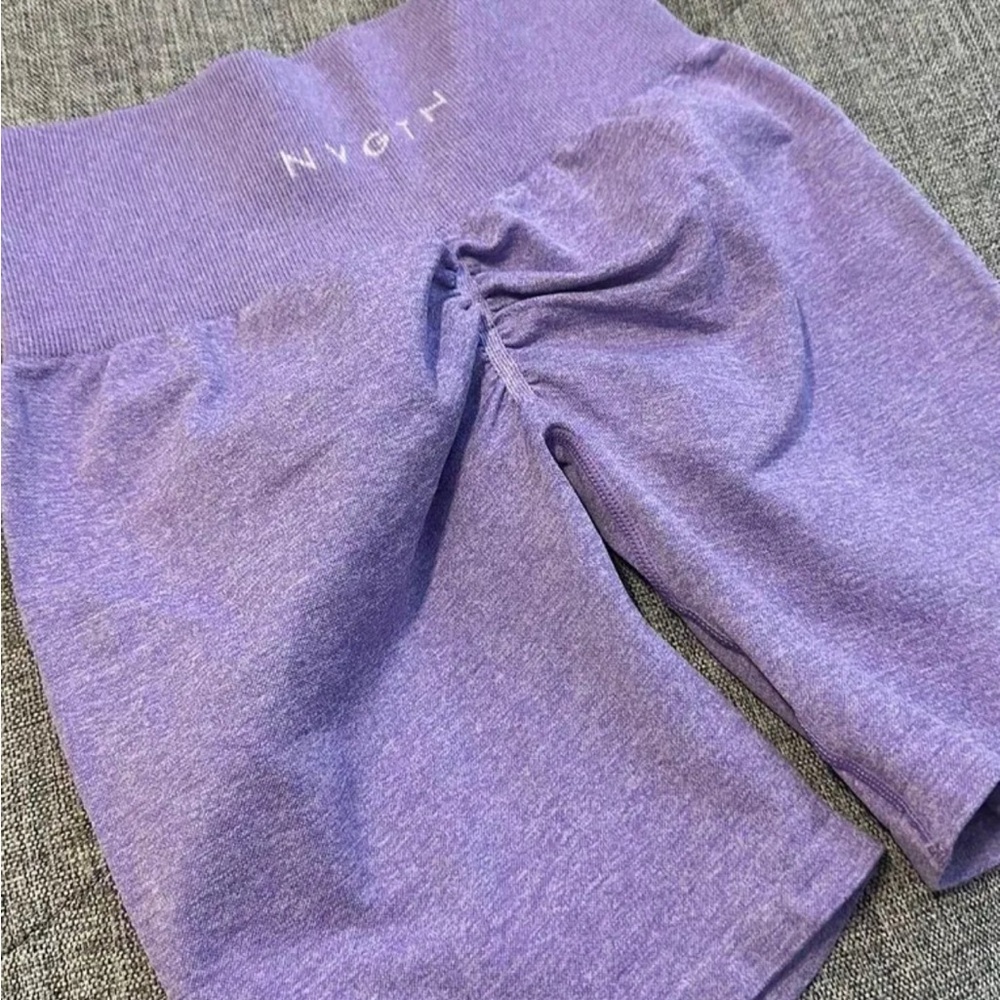 NVGTN Light Purple Scrunch Seamless Legging Shorts